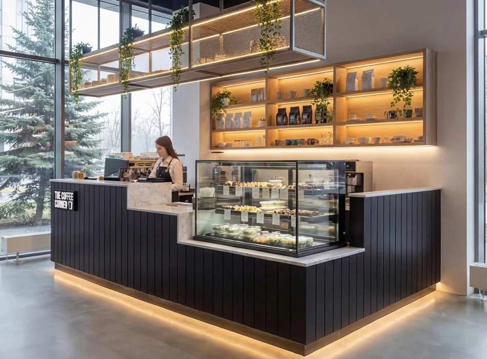 Return shelf for reusable cups